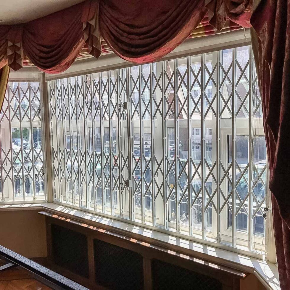 Retractable Lattice Grilles - Beretta Security Doors